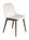 Muuto - Fiber Side Chair Wood, Natural white / dunkelbraun