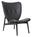 Norr11 - Elephant Lounge Chair, Leder Dunes anthrazit, Eiche schwarz gebeizt