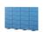 USM Haller - USM Privacy Panels Akustikwand, 3,00 m (4 Elemente), 1,79 m (5 Elemente), Blau
