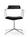 Vipp - Swivel Chair, Leder schwarz, Poliert
