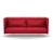 Vitra - Alcove Sofa, Dreisitzer (H94 x B237 x T84 cm), Laser, Rot