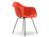 Vitra - Eames Plastic Armchair RE DAX, Rot (poppy red), Ohne Polsterung, Ohne Polsterung, Standardhöhe - 43 cm, Beschichtet basic dark