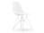 Vitra - Eames Plastic Side Chair RE DSR, Weiß, Ohne Polsterung, Ohne Polsterung, Standardhöhe - 43 cm, Beschichtet weiß