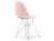 Vitra - Eames Plastic Side Chair RE DSR, Zartrosé, Ohne Polsterung, Ohne Polsterung, Standardhöhe - 43 cm, Verchromt