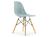 Vitra - Eames Plastic Side Chair RE DSW, Eisgrau, Ohne Polsterung, Ohne Polsterung, Standardhöhe - 43 cm, Esche honigfarben