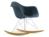 Vitra - Eames Plastic Armchair RE RAR, Meerblau, Verchromt, Ahorn gelblich