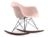 Vitra - Eames Plastic Armchair RE RAR, Zartrosé, Beschichtet basic dark, Ahorn dunkel