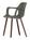 Vitra - HAL Armchair Wood, Basalt, Eiche massiv dunkel, Naturholz Schutzlack