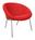 Walter Knoll - 369 , Stoff Divina rot, hochglanz-verchromt