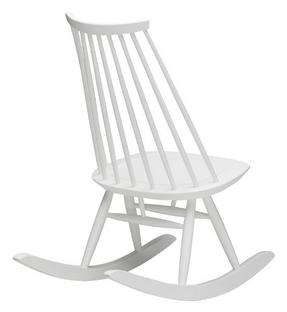 Mademoiselle Rocking Chair Birke weiß lackiert