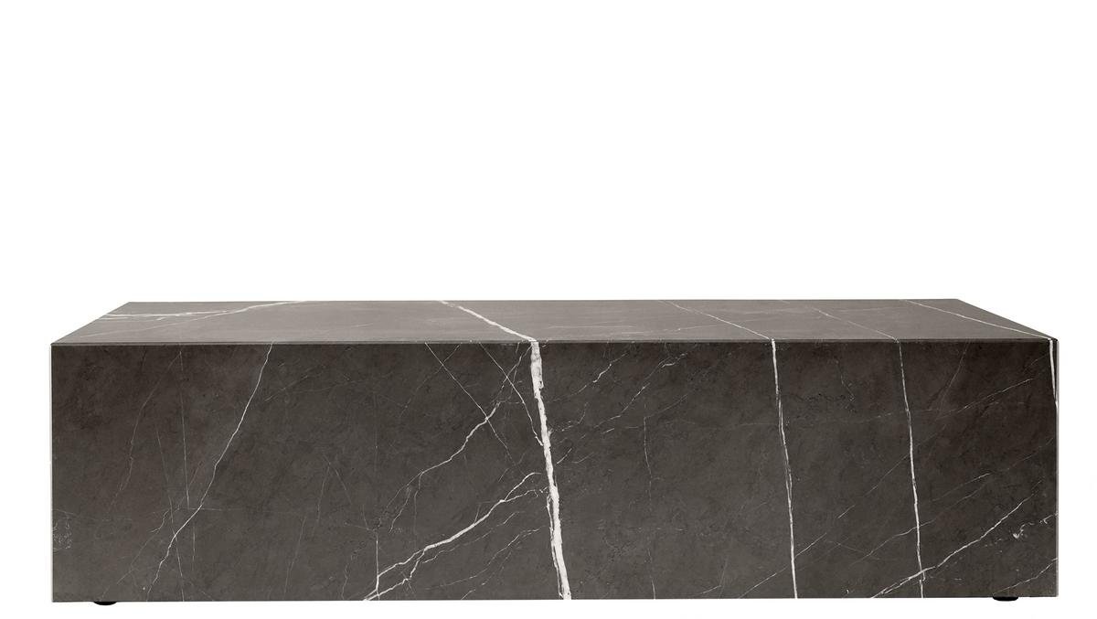 Audo Copenhagen Plinth Side Table H 27 x B 60 x T 100 cm Braun grau