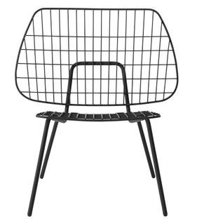 WM String Lounge Chair Schwarz