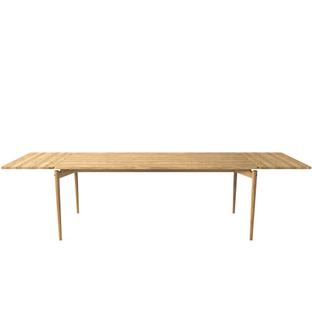 PURE Dining Table 190 x 85 cm|Eiche weiß geölt|Mit 2 farbgleichen Erweiterungsplatten (L 190-290 cm)