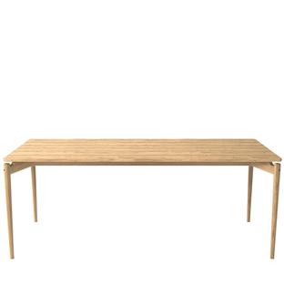 PURE Dining Table 190 x 85 cm|Eiche weiß geölt|Ohne Erweiterungsplatten