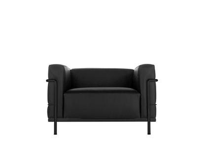 3 Fauteuil Grand Confort, grand modèle Schwarz matt lackiert|Leder Scozia|Grafitschwarz