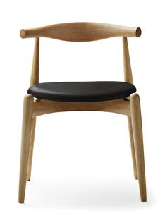 CH20 Elbow Chair Eiche geölt|Leder schwarz