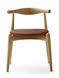 CH20 Elbow Chair Eiche geölt|Leder cognac