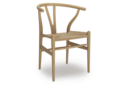 CH24 Wishbone Chair Eiche geseift|Geflecht natur