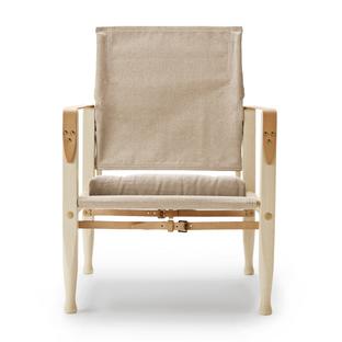 KK47000 Safari Chair Esche (hell)|Canvas natur|Mit Kissen