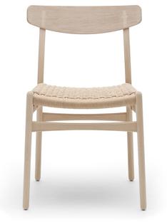 CH23 Dining Chair Eiche geseift|Geflecht natur