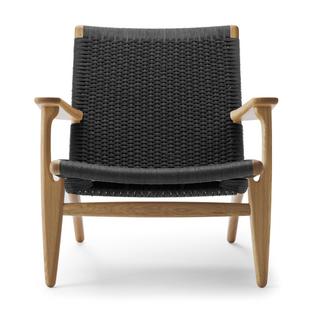 CH25 Lounge Chair Eiche geseift|Schwarz