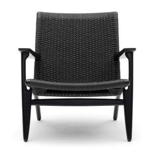 CH25 Lounge Chair Eiche schwarz lackiert|Schwarz