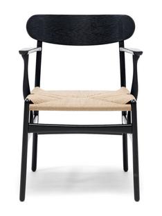 CH26 Dining Chair Eiche schwarz lackiert|Natur