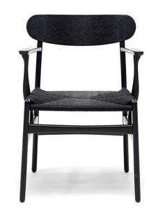 CH26 Dining Chair Eiche schwarz lackiert|Schwarz