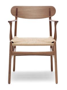 CH26 Dining Chair Nussbaum klar lackiert|Natur