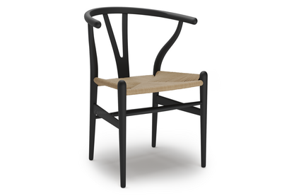 CH24 Wishbone Chair Soft Colours Soft Black