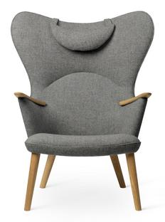 CH78 Mama Bear Chair Fiord - grau|Eiche geölt|Mit Nackenkissen
