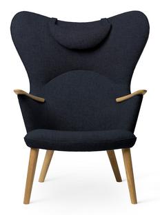 CH78 Mama Bear Chair Fiord - blau|Eiche geölt|Mit Nackenkissen