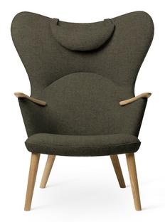 CH78 Mama Bear Chair Fiord - grün|Eiche geseift|Mit Nackenkissen