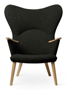 CH78 Mama Bear Chair Fiord - dunkelgrün|Eiche geseift|Ohne Nackenkissen