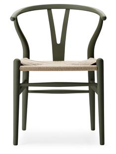 CH24 Wishbone Chair Soft Special Edition Soft Seaweed