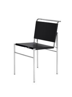 Roquebrune Chair Schwarz|Verchromt