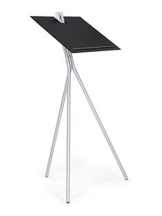 Notos Standing Desk Esche schwarz gebeizt / weißaluminium RAL 9005