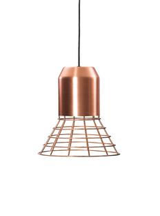 Bell Light Pendant Lamp Kupfer|Metallkorb verkupfert, H 16 x ø 29 cm