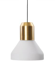 Bell Light Pendant Lamp Messing|Opalglas weiß, H 23 x ø 35 cm