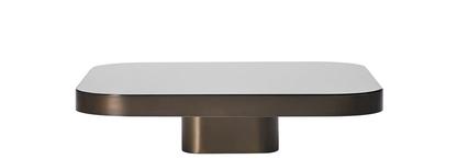 Bow Coffee Table Messing brüniert|H 19 x B 70 x T 70