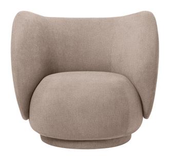 Rico Lounge Chair Stoff Bouclé - Sand