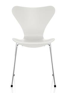 Fritz Hansen Serie 7 Stuhl 3107, 46,5 cm, Gefärbte Esche, Weiß von ... Fritz Hansen Serie 7 Stuhl 3107, 46,5 cm, Gefärbte Esche, Weiß von ...