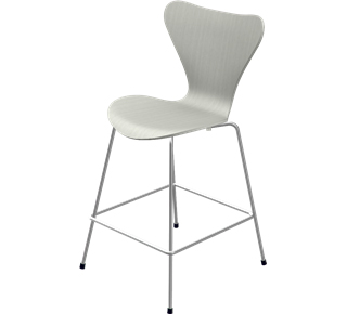 Serie 7 Barhocker 3187/3197 64 cm|Gefärbte Esche|Nine grey