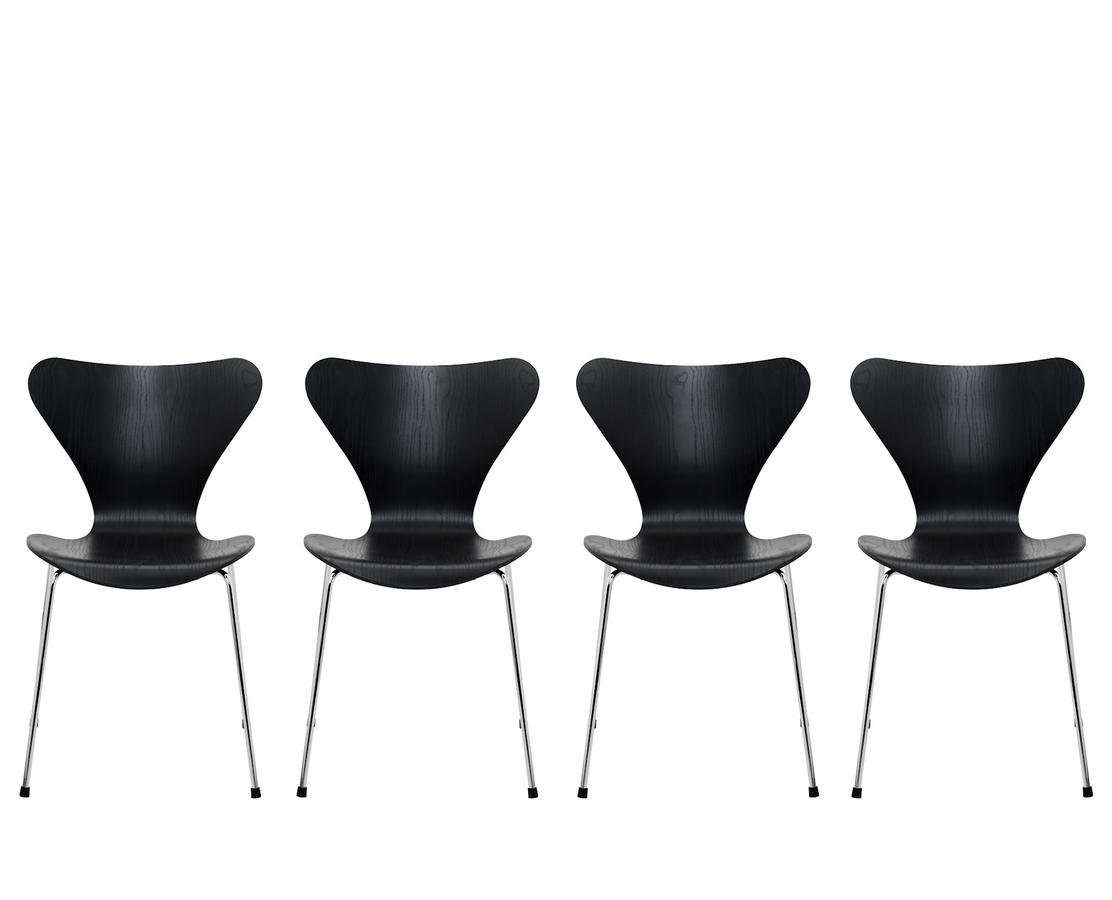 Fritz Hansen Serie 7 4er Aktionsset Von Arne Jacobsen 1955 Designermobel Von Smow De