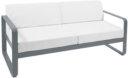 Bellevie 2-Sitzer-Sofa Grauweiß|Gewittergrau