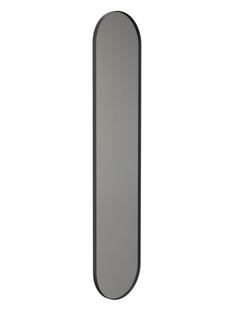 Unu Spiegel oval H 180 x B 40 cm|Schwarz matt