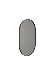 Unu Spiegel oval H 100 x B 60 cm|Schwarz matt