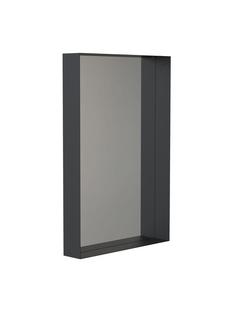Unu Spiegel rechteckig H 50 x B 60 cm|Schwarz matt