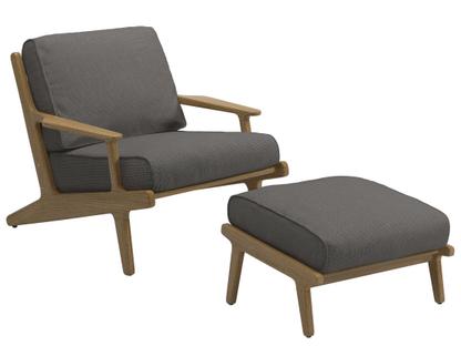 Bay Lounge Sessel Granit|Mit Ottoman