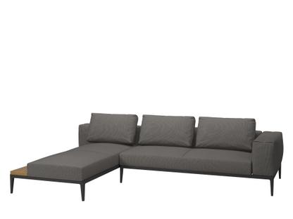 Grid Lounge Sofa Armlehne rechts|Granit|Mit Schutzhülle